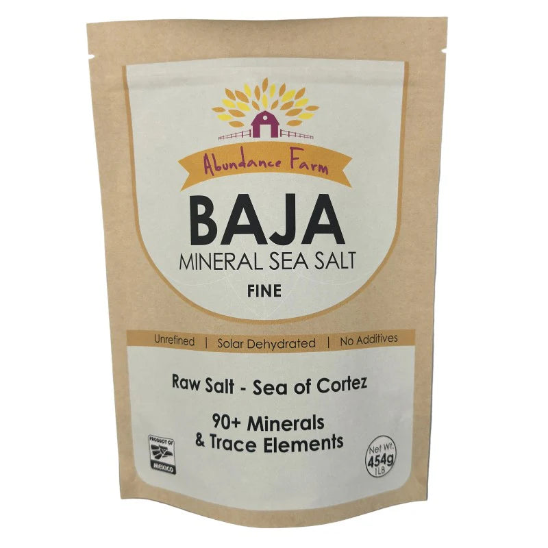 Abundance Farm Baja Mineral Sea Salt Fine 454g