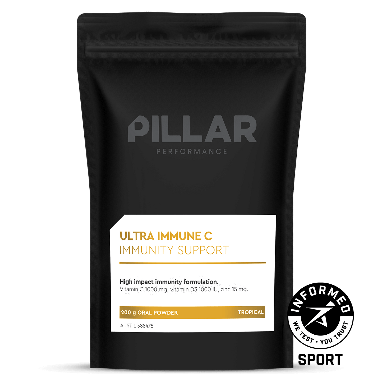 Pillar Performance Ultra Immune C Tropical 200g pouch