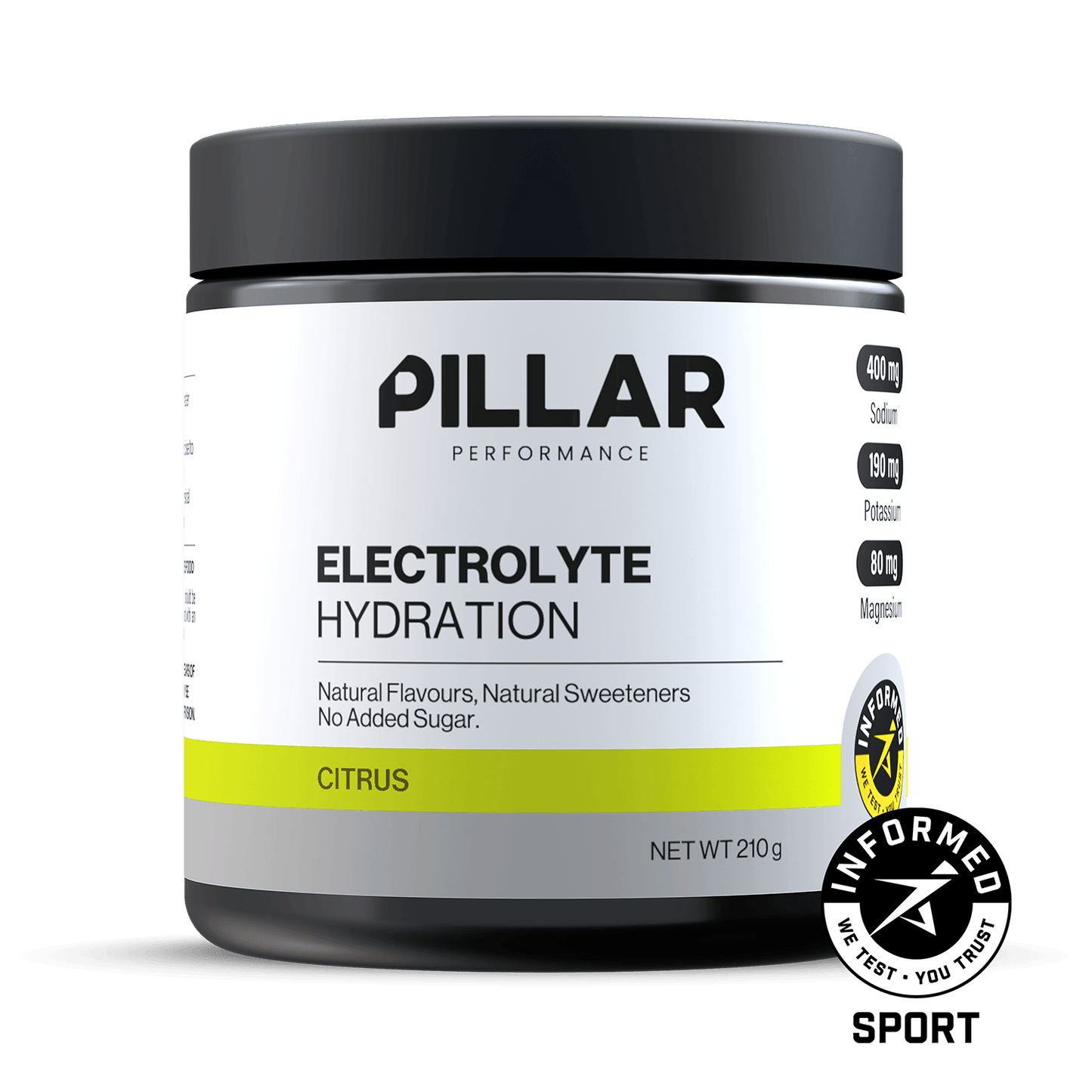 Electrolyte Hydration Citrus jar front