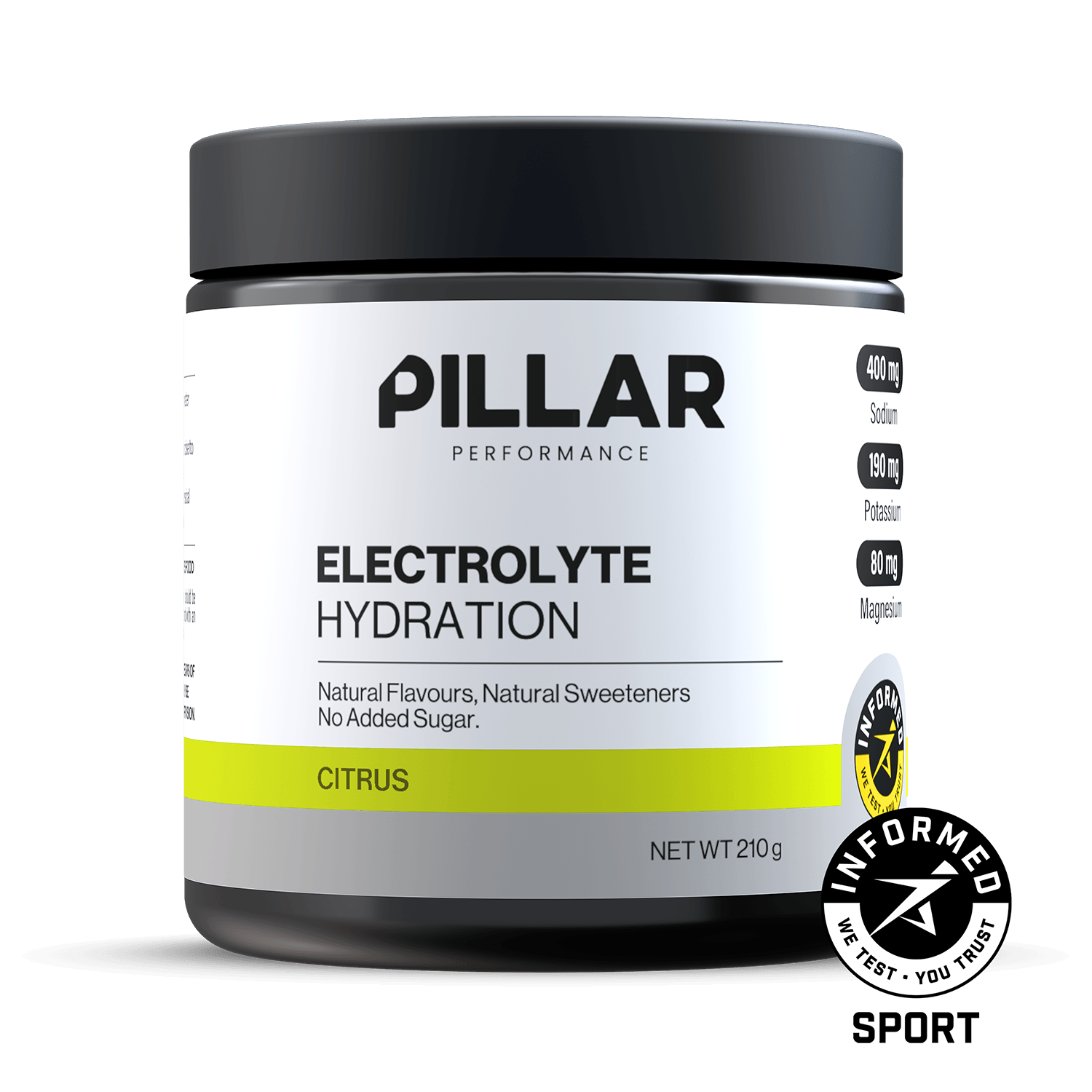 Electrolyte Hydration Citrus jar front