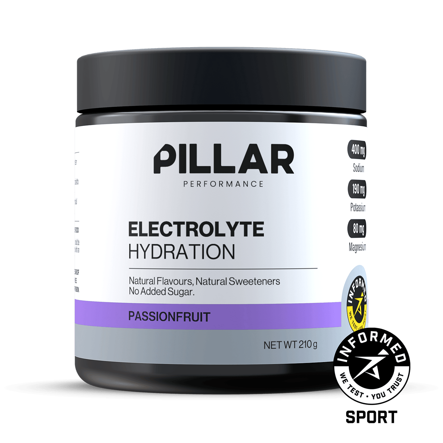 Electrolyte Hydration Passionfruit jar front