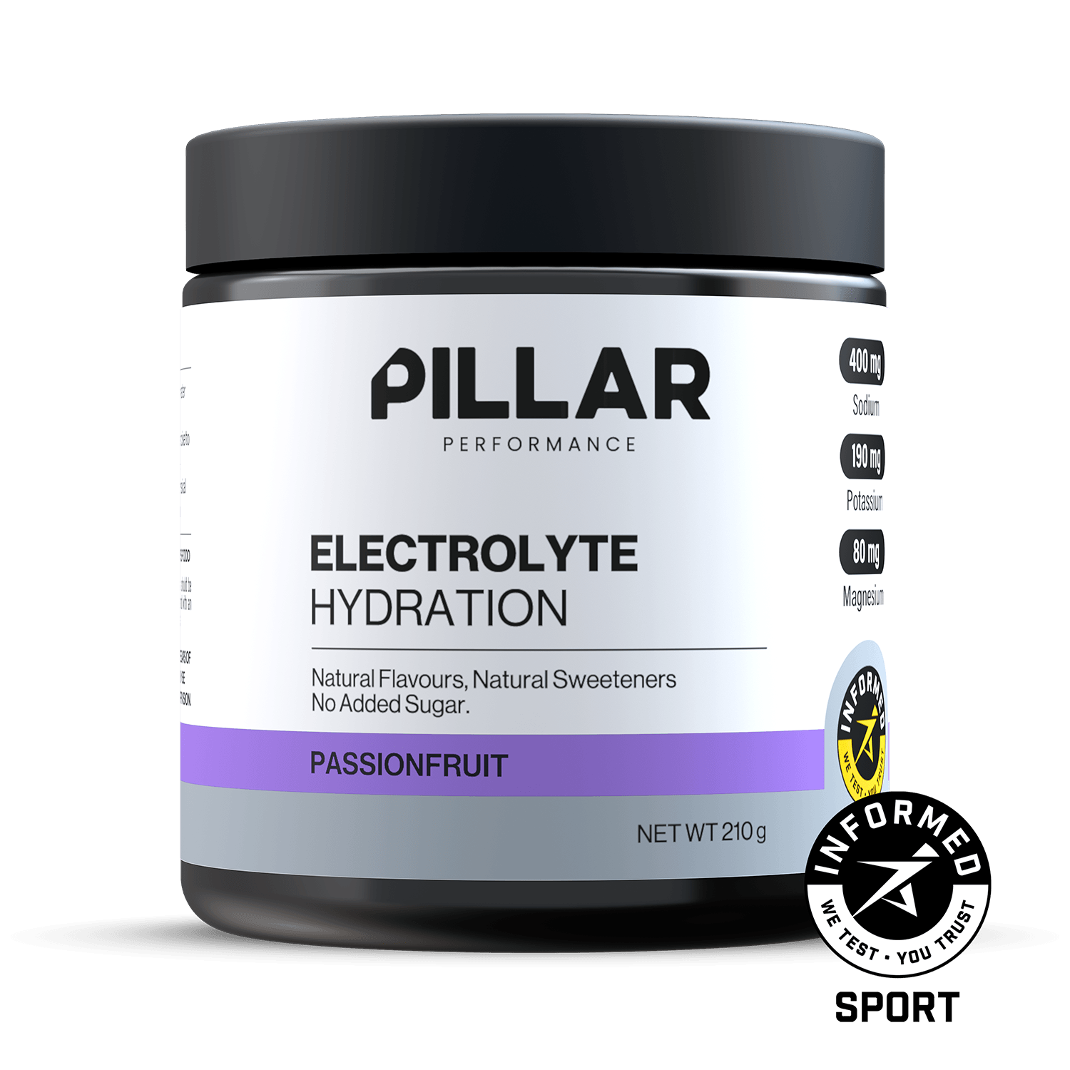Electrolyte Hydration Passionfruit jar front