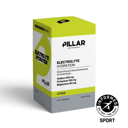 Pillar Performance Electrolyte Hydration Sachets Citrus box of 15