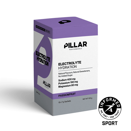 Pillar Performance Electrolyte Hydration Sachets Passionfruit box of 15