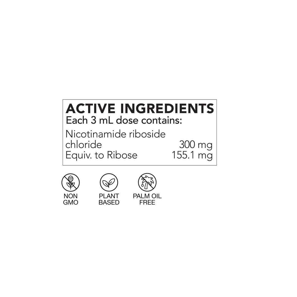 Life Cykel Liposomal NR+ supplement facts