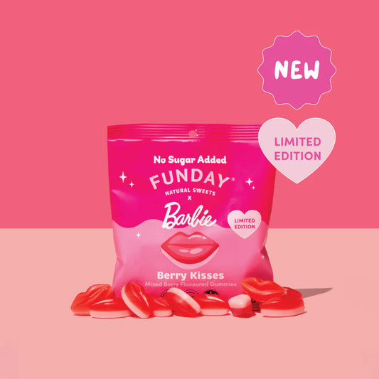 Funday Natural Sweets Limited Edition Barbie Berry Kisses 50g