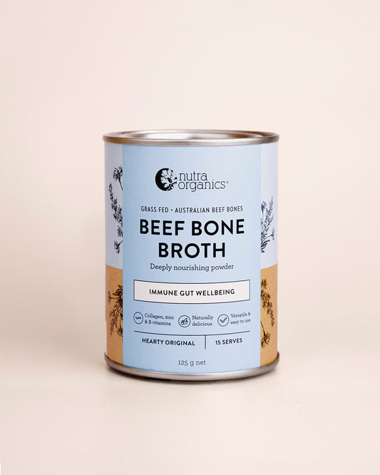 Nutra Naturals Beef Bone Broth Hearty Original 125g front