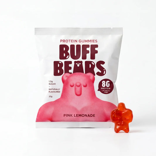 Buff Bears Protein Gummies Pink Lemonade 32g