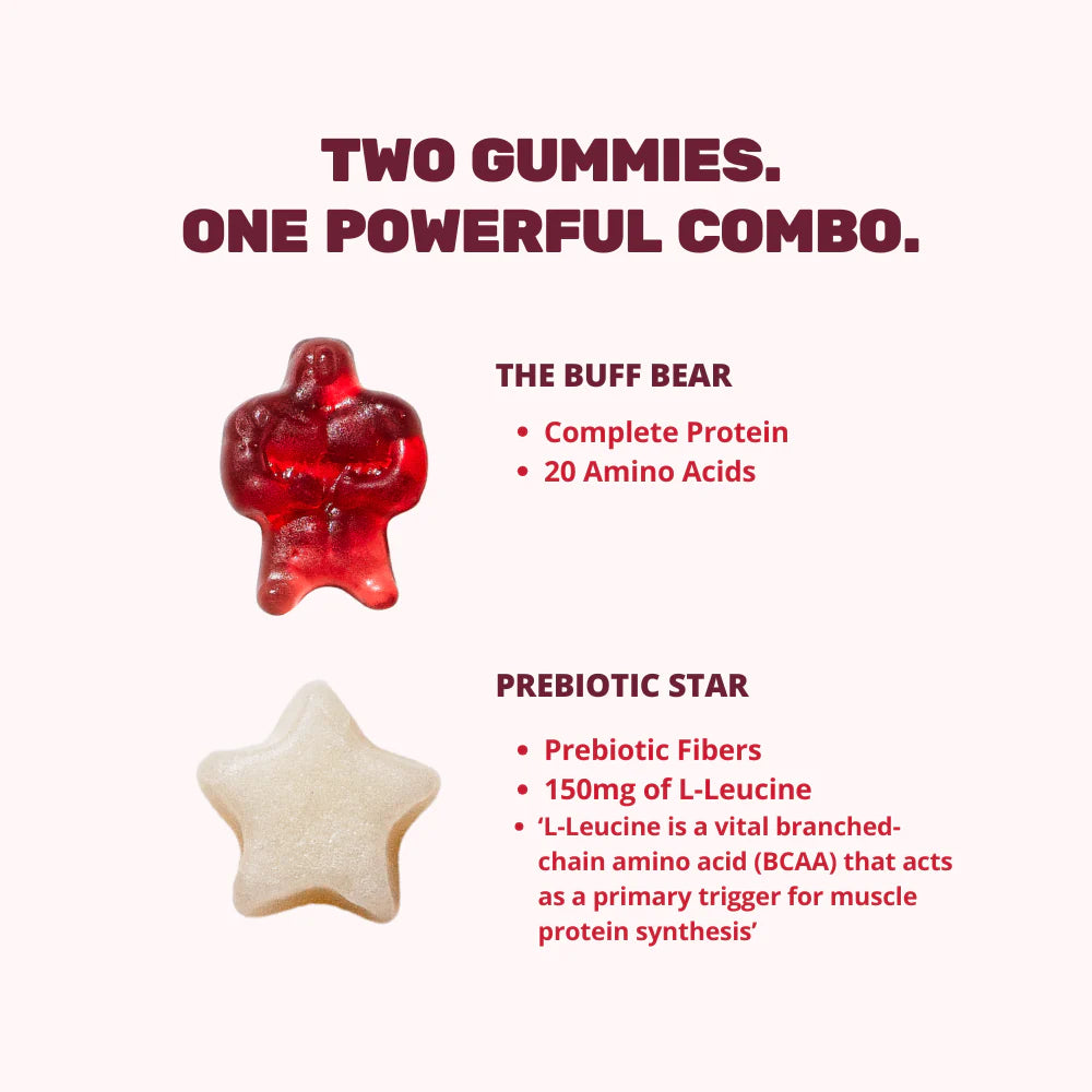 Buff Bears Protein Gummies Grape 32g