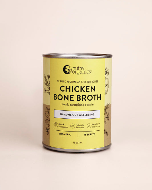 Nutra Naturals Chicken Bone Broth Turmeric 125g front