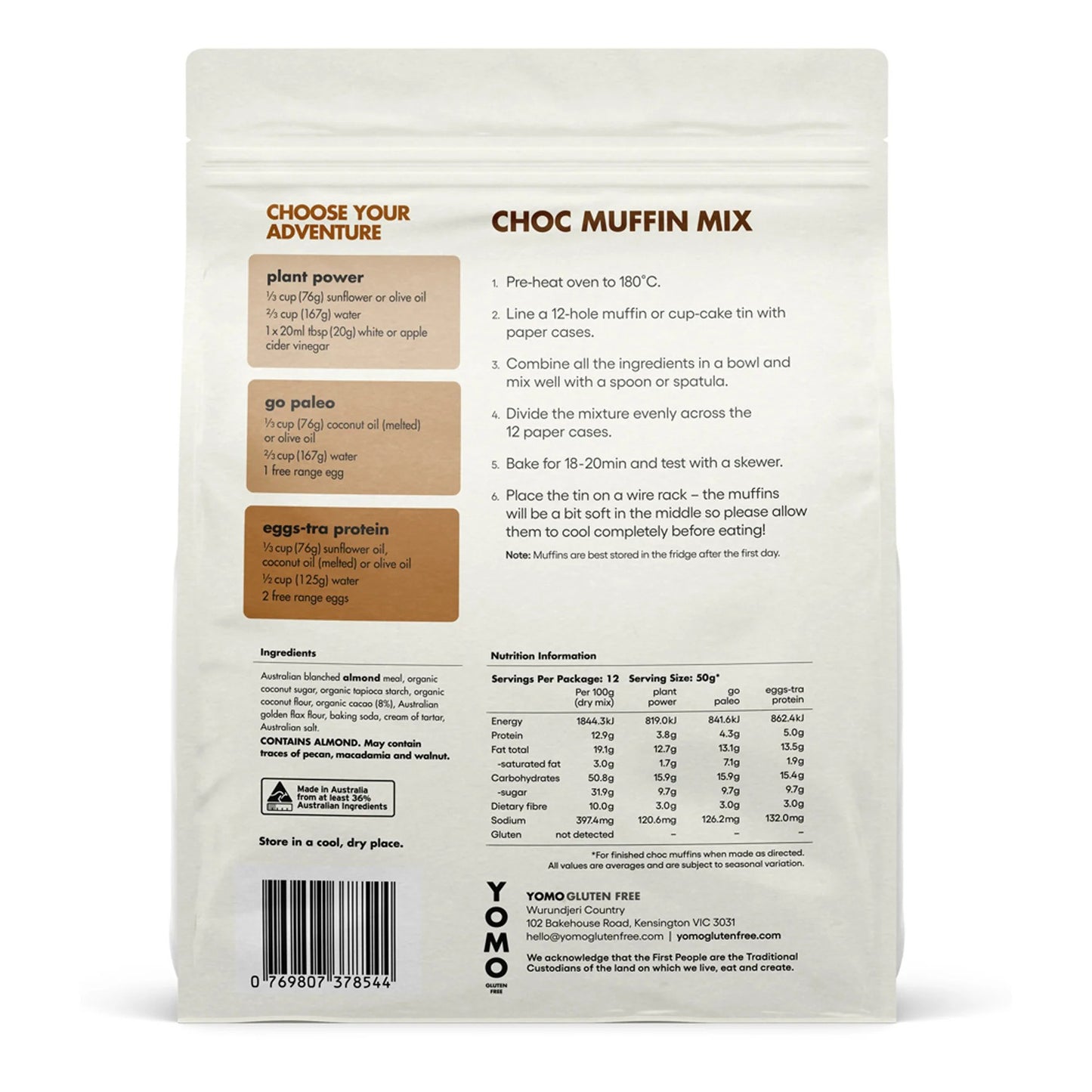 Yomo Choc Muffin Mix 360g