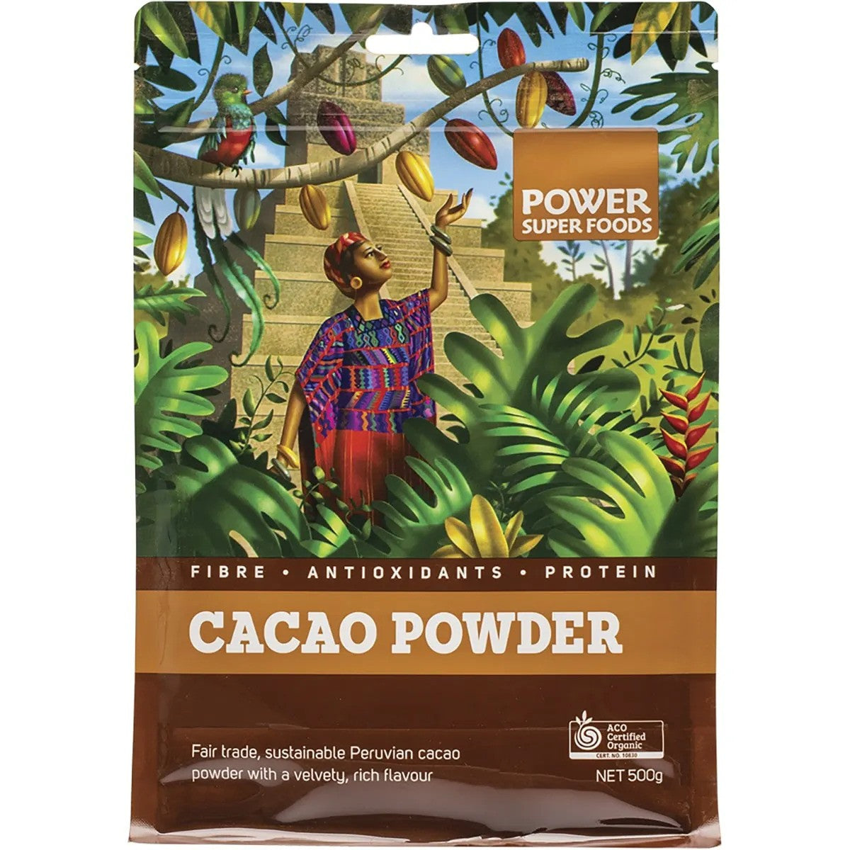 Power Super Foods Cacao Powder Organic 500g