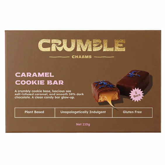 Crumble Charms Caramel Cookie Bar 2pk