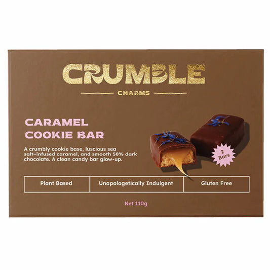 Crumble Charms Caramel Cookie Bar 2pk