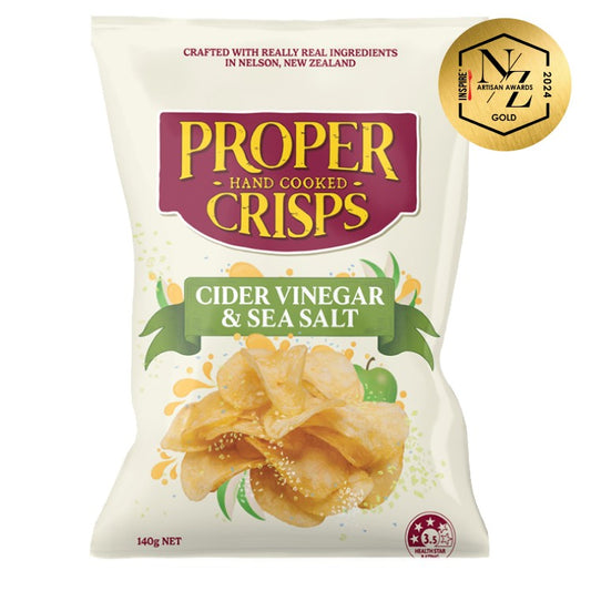 Proper Crisps Cider Vinegar 140g