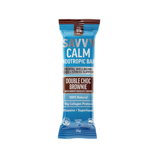Savvy Calm Nootropic Bar - Double Choc Brownie 35g