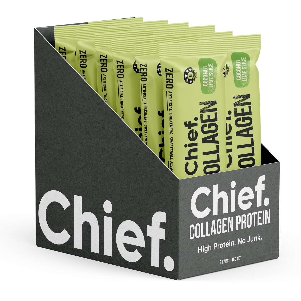 Chief Collagen Protein Bar Coconut Lime Slice 45g