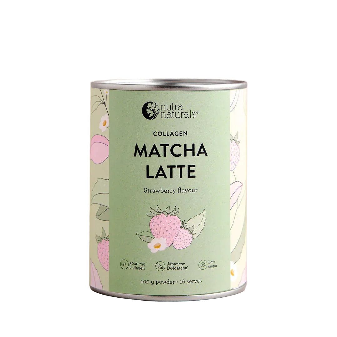 Nutra Naturals Collagen Strawberry Matcha Latte 100g