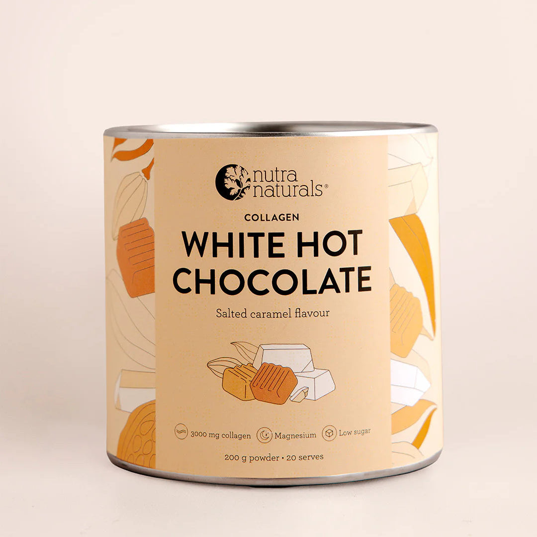 Nutra Naturals Collagen White Hot Chocolate Salted Caramel 200g