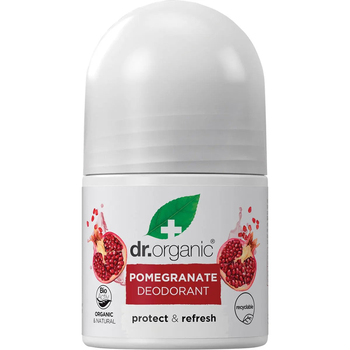 Dr Organic Roll-On Deodorant Organic Pomegranate 50ml