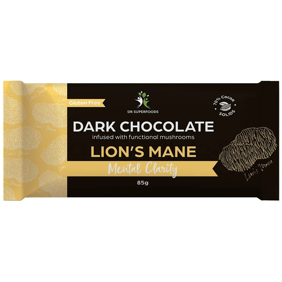 Dr Superfoods Dark Chocolate Bar Mental Clarity 85g