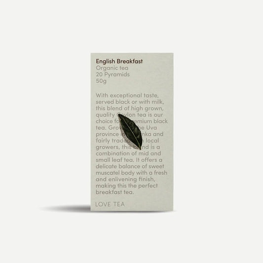 Love Tea English Breakfast Pyramid Tea Bags