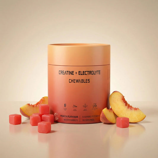 Rise Supps Creatine and Electrolyte Chewables Peach 450g