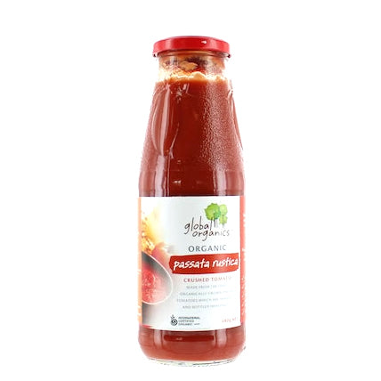 Global Organics Tomato Passata Rustica Organic 680g