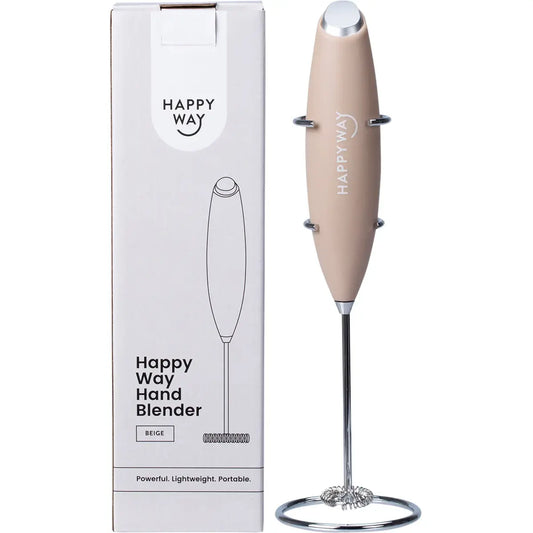 Happy Way Hand Blender with Stand Beige