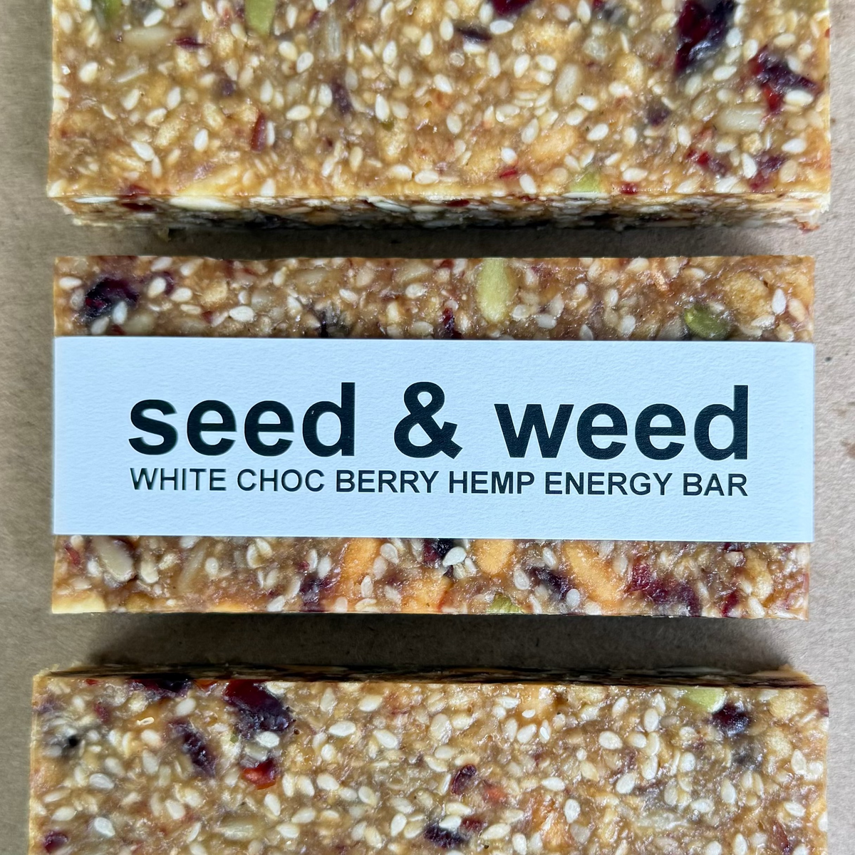Seed & Weed White Chocolate & Cranberry Hemp Bar 80g