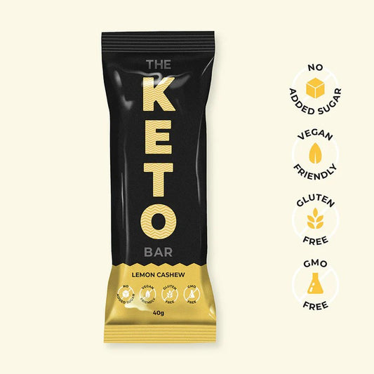 The Keto Bar Lemon & Cashew 40g