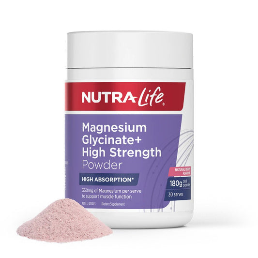 Nutra Life Magnesium Glycinate+ High Strength Powder 180g