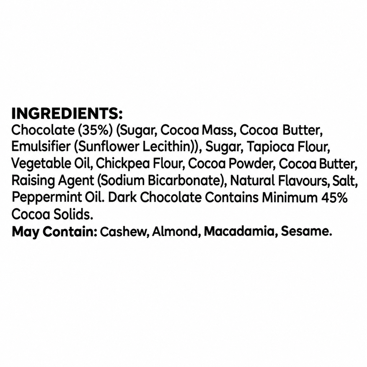 Leda Minton Biscuits ingredients