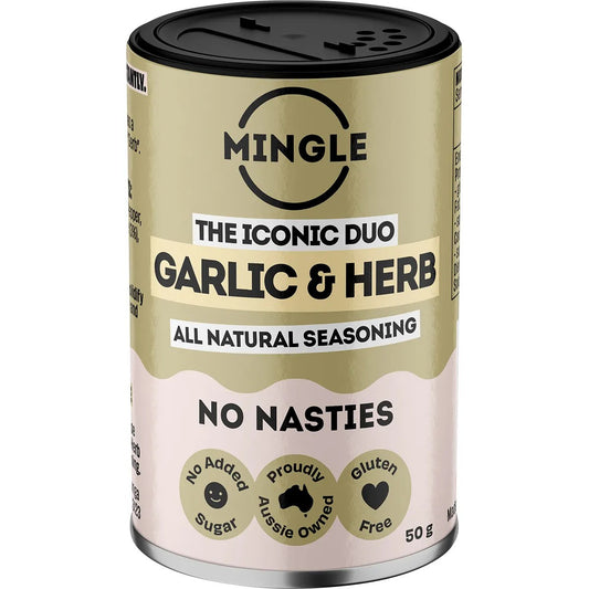 Mingle Natural Seasoning Blend Garlic & Herb 50g