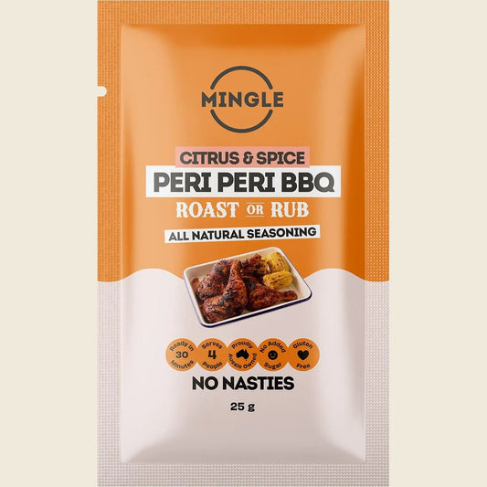 Mingle Peri Peri BBQ Roast Or Rub All Natural Seasoning 25g