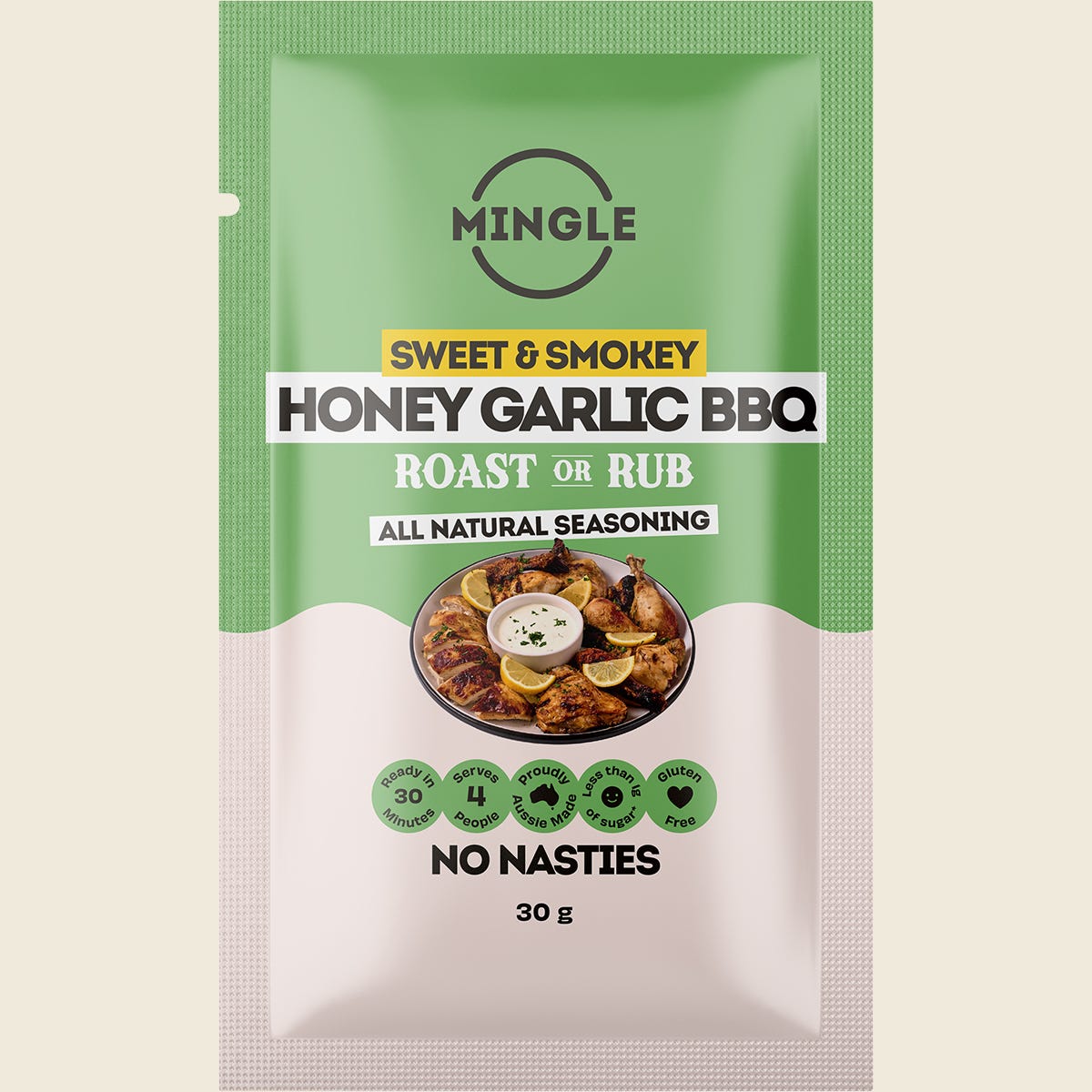 Mingle Honey Garlic BBQ Rub 30g