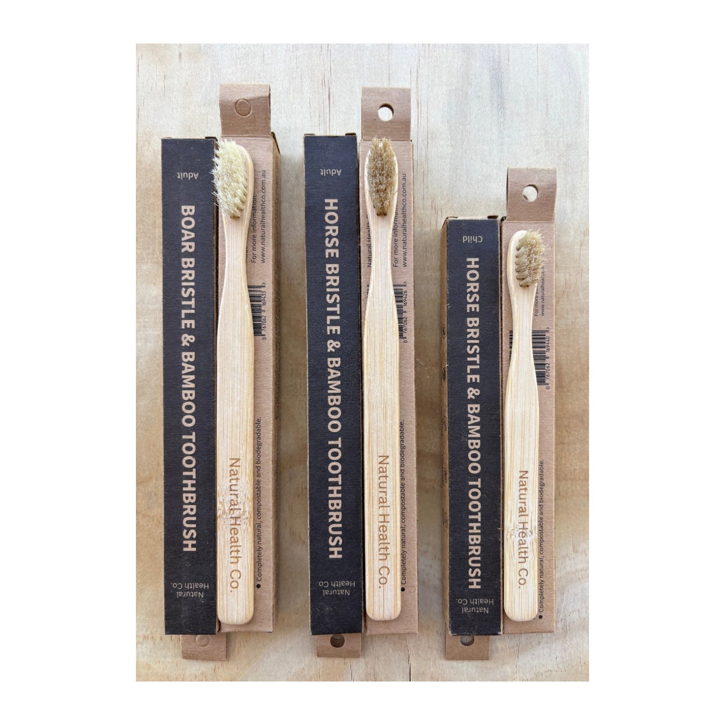 Natural Health Co Boar Bristle & Bamboo Toothbrush Adult