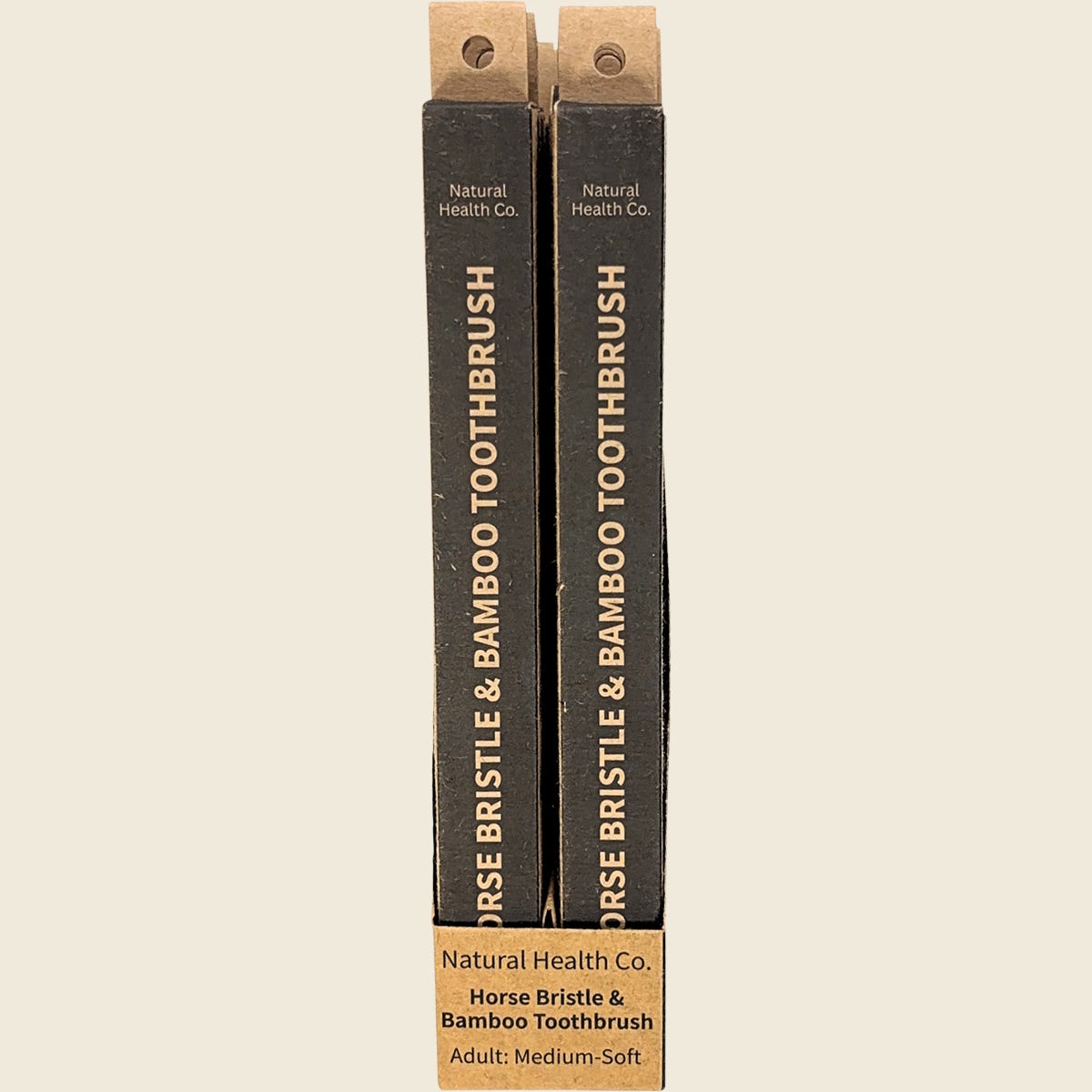 Natural Health Co Horse Bristle & Bamboo Toothbrush Adult Med-Soft