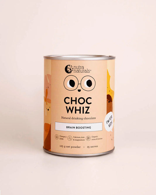 Nutra Naturals Choc Whiz 125g front