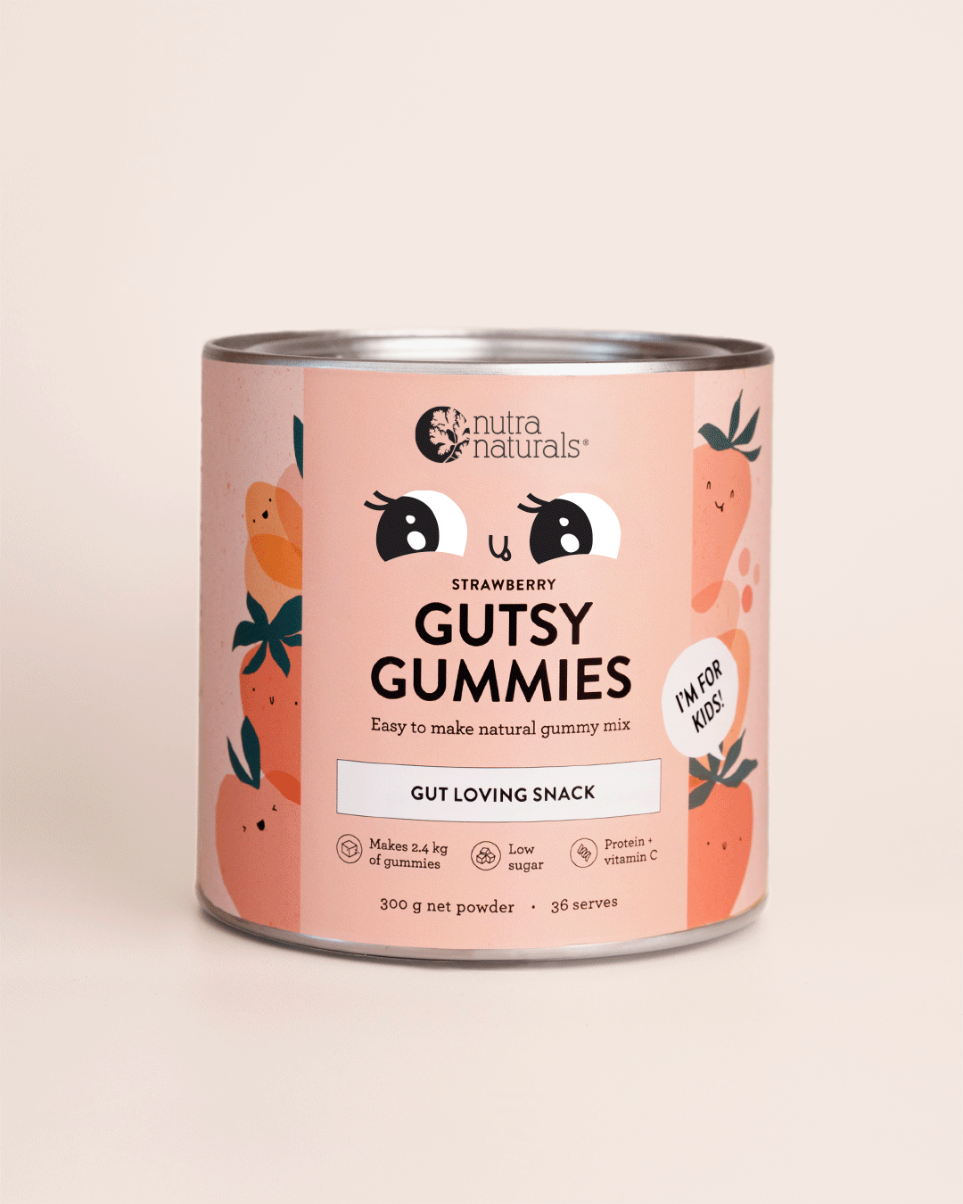 Nutra Naturals Gutsy Gummies Strawberry 150g
