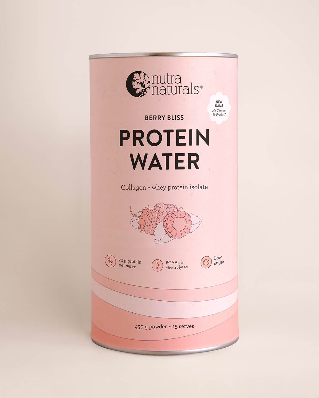 Nutra Naturals Protein Water Berry Bliss 450g front