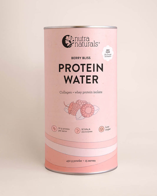 Nutra Naturals Protein Water Berry Bliss 450g front