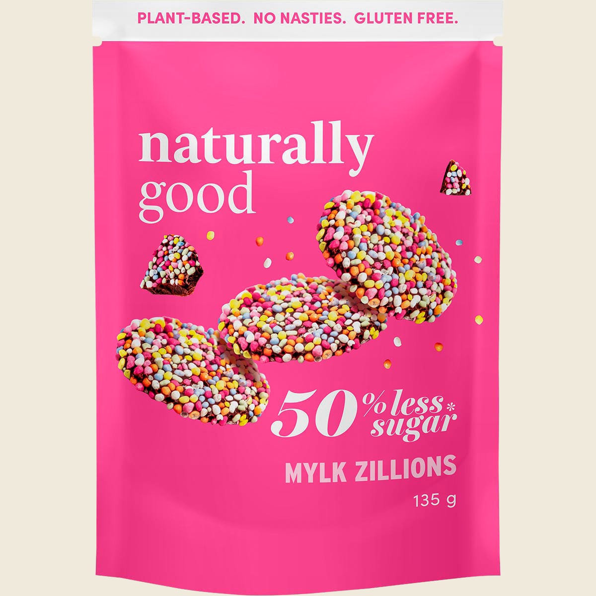 Naturally Good Mylk Zillions 135g front of pack