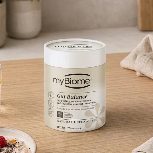myBiome Natural Unflavoured prebiotic fibre tub