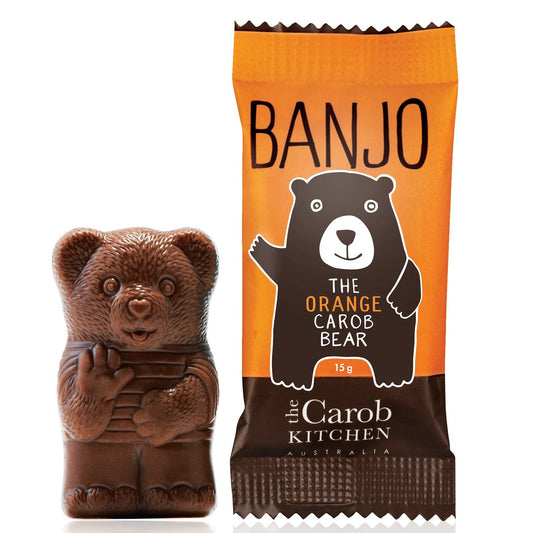 The Carob Kitchen Banjo Bear 15g Orange