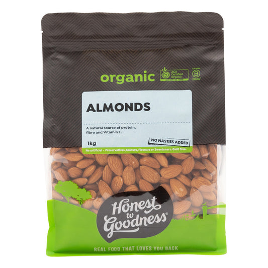 Honest to Goodness Organic Almonds 1KG