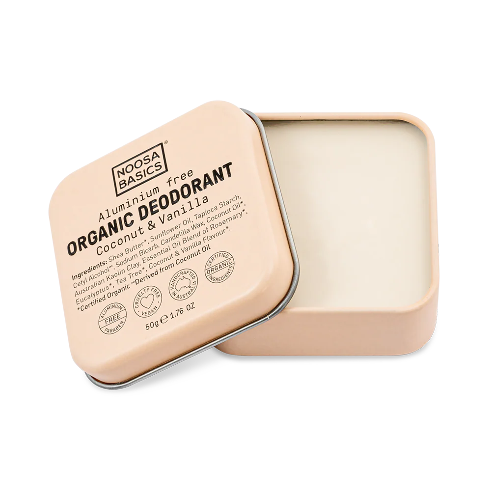 Noosa Basics Deodorant Tin Coconut and Vanilla 50g