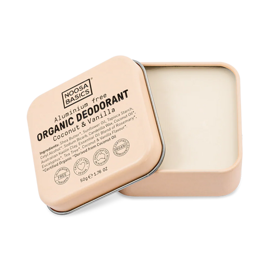 Noosa Basics Deodorant Tin Coconut and Vanilla 50g