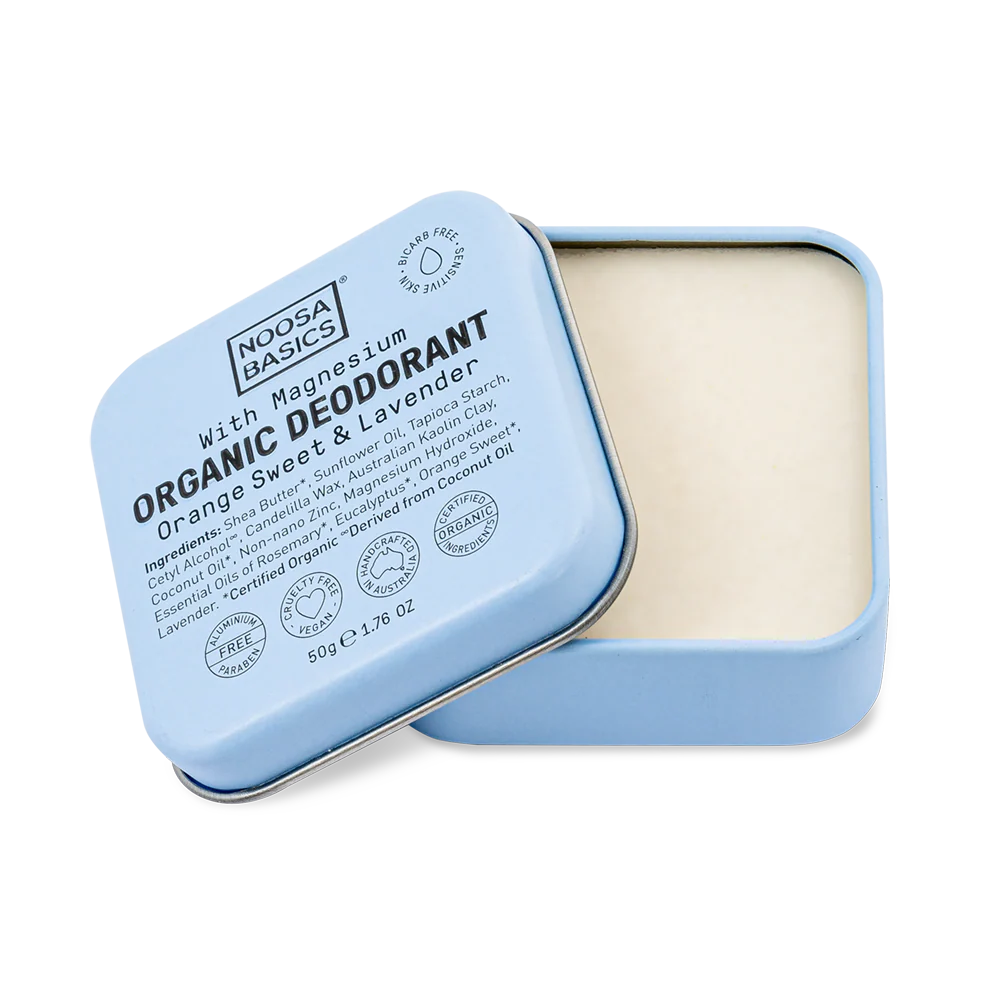 Noosa Basics Deodorant Tin Sweet Orange and Lavender 50g