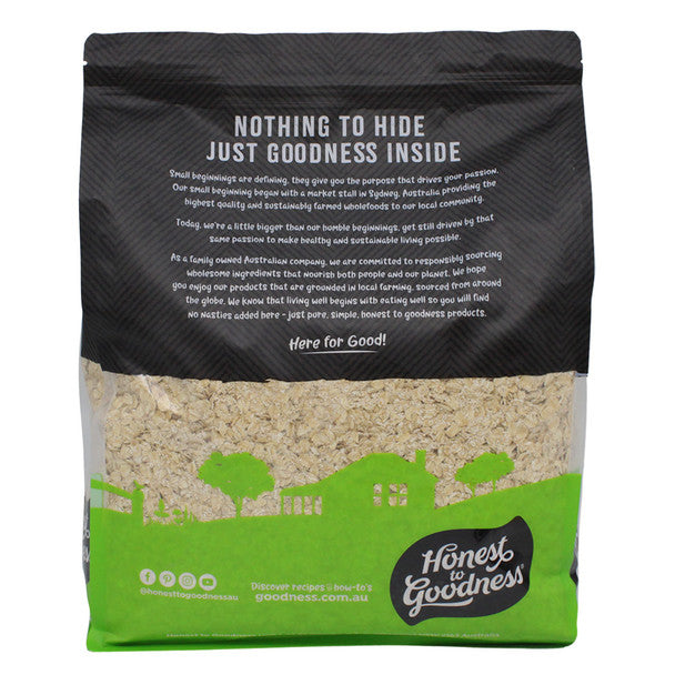 Honest To Goodness Organic Wheat Free Rolled Oats 4kg